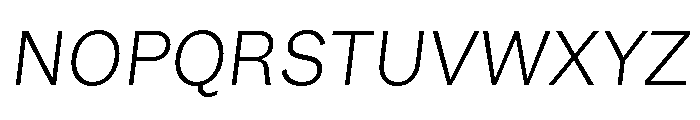 GTEraText ThinOblique 2 Font UPPERCASE