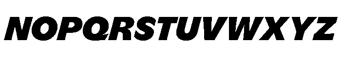 GTFlaireBasic BlackItalic Font UPPERCASE