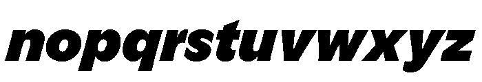 GTFlaireBasic BlackItalic Font LOWERCASE