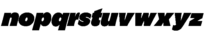 GTFlaireBasic ExtraItalic 2 Font LOWERCASE