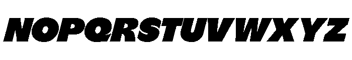 GTFlaireBasic ExtraItalic Font UPPERCASE