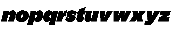 GTFlaireBasic ExtraItalic Font LOWERCASE