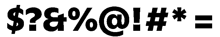 GTFlaireBasic Heavy Font OTHER CHARS