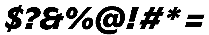 GTFlaireBasic HeavyItalic 2 Font OTHER CHARS