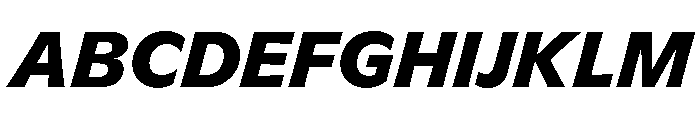 GTFlaireBasic HeavyItalic 2 Font UPPERCASE