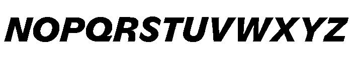 GTFlaireBasic HeavyItalic Font UPPERCASE