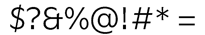 GTFlaireBasic Light 2 Font OTHER CHARS
