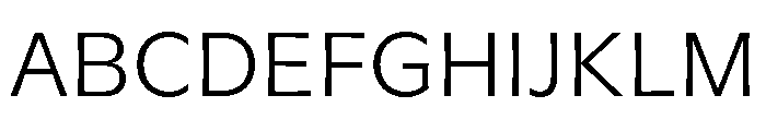 GTFlaireBasic Light 2 Font UPPERCASE