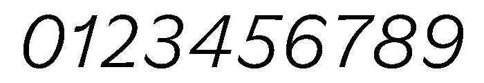 GTFlaireBasic LightItalic 2 Font OTHER CHARS