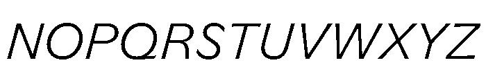 GTFlaireBasic LightItalic 2 Font UPPERCASE