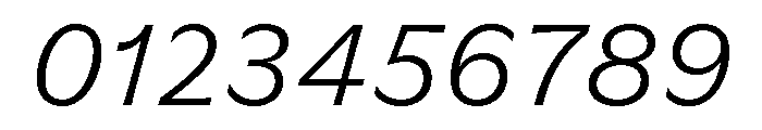 GTFlaireBasic LightItalic Font OTHER CHARS