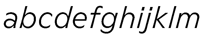 GTFlaireBasic LightItalic FONT