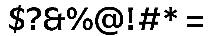 GTFlaireBasic Medium Font OTHER CHARS