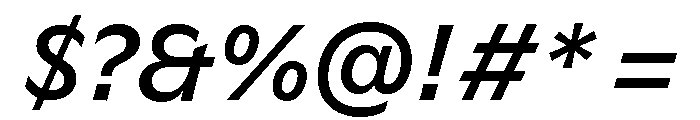 GTFlaireBasic MediumItalic 2 Font OTHER CHARS