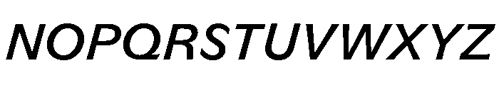 GTFlaireBasic MediumItalic 2 Font UPPERCASE