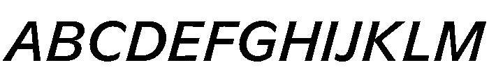 GTFlaireBasic MediumItalic Font UPPERCASE