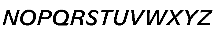 GTFlaireBasic MediumItalic Font UPPERCASE