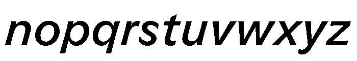 GTFlaireBasic MediumItalic Font LOWERCASE