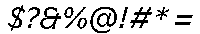 GTFlaireBasic RegularItalic Font OTHER CHARS
