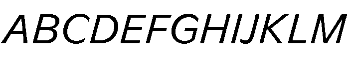 GTFlaireBasic RegularItalic Font UPPERCASE