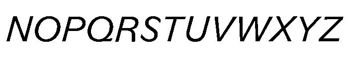 GTFlaireBasic RegularItalic Font UPPERCASE