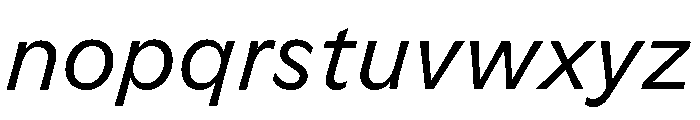 GTFlaireBasic RegularItalic Font LOWERCASE