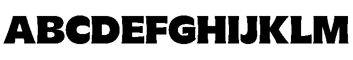 GTFlaireExtra Black 2 Font UPPERCASE