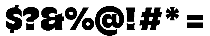 GTFlaireExtra Black Font OTHER CHARS