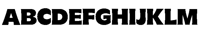 GTFlaireExtra Black Font UPPERCASE
