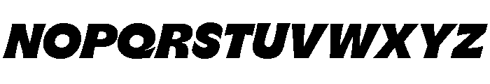 GTFlaireExtra BlackItalic 2 Font UPPERCASE