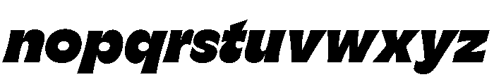 GTFlaireExtra BlackItalic 2 Font LOWERCASE