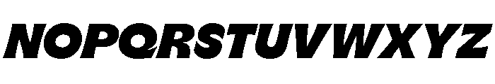 GTFlaireExtra BlackItalic Font UPPERCASE