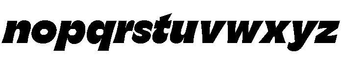 GTFlaireExtra BlackItalic Font LOWERCASE