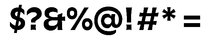 GTFlaireExtra Bold Font OTHER CHARS