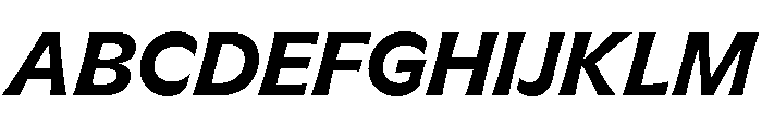 GTFlaireExtra BoldItalic Font UPPERCASE