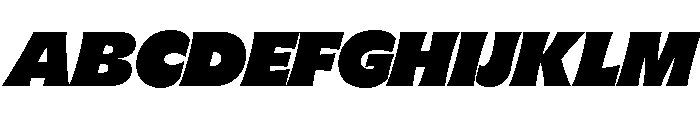GTFlaireExtra ExtraItalic 2 Font UPPERCASE