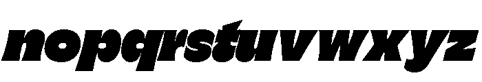 GTFlaireExtra ExtraItalic 2 Font LOWERCASE