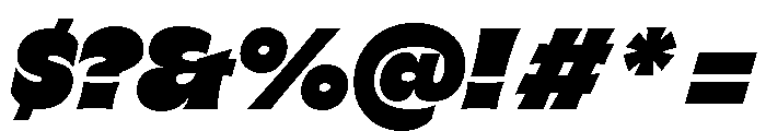 GTFlaireExtra ExtraItalic Font OTHER CHARS