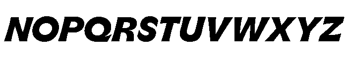 GTFlaireExtra HeavyItalic 2 Font UPPERCASE