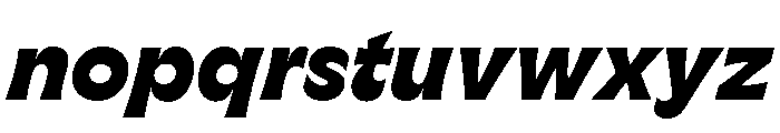 GTFlaireExtra HeavyItalic 2 Font LOWERCASE