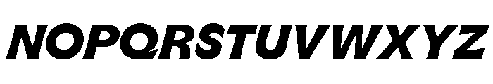 GTFlaireExtra HeavyItalic Font UPPERCASE