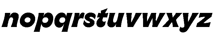 GTFlaireExtra HeavyItalic Font LOWERCASE