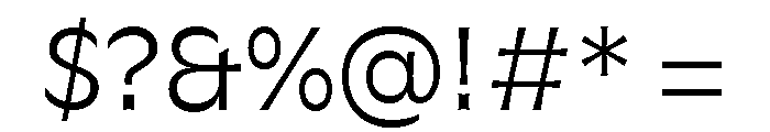 GTFlaireExtra Light 2 Font OTHER CHARS