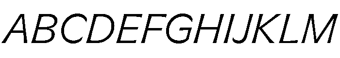 GTFlaireExtra LightItalic 2 Font UPPERCASE