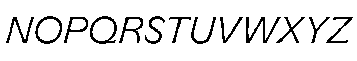GTFlaireExtra LightItalic 2 Font UPPERCASE
