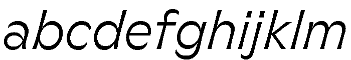 GTFlaireExtra LightItalic FONT