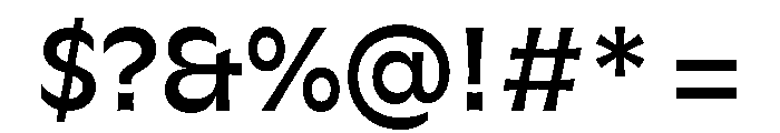GTFlaireExtra Medium Font OTHER CHARS