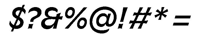 GTFlaireExtra MediumItalic 2 Font OTHER CHARS