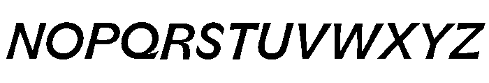 GTFlaireExtra MediumItalic Font UPPERCASE