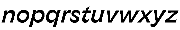 GTFlaireExtra MediumItalic Font LOWERCASE